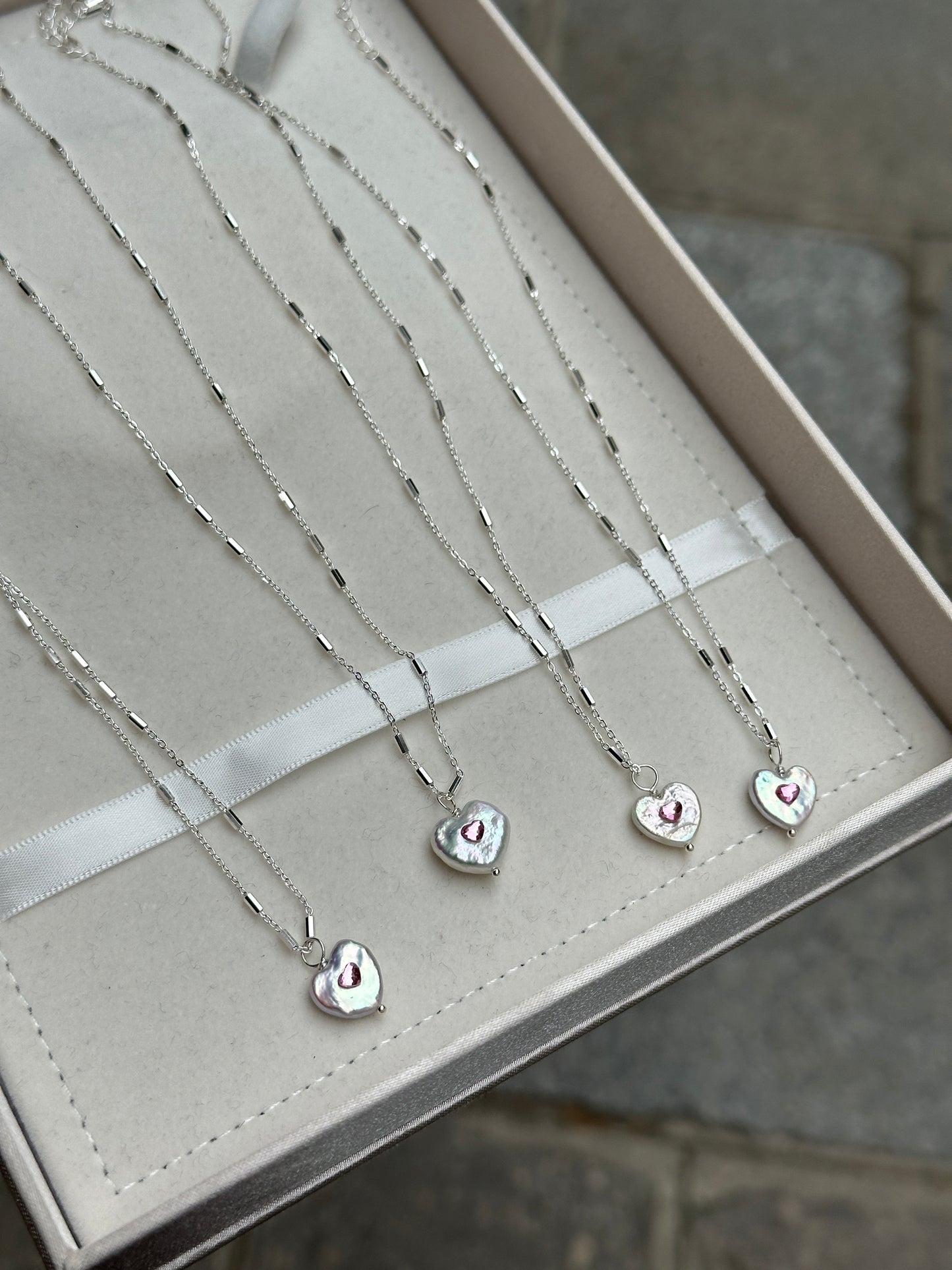 Eternal Heart Pearl Necklace