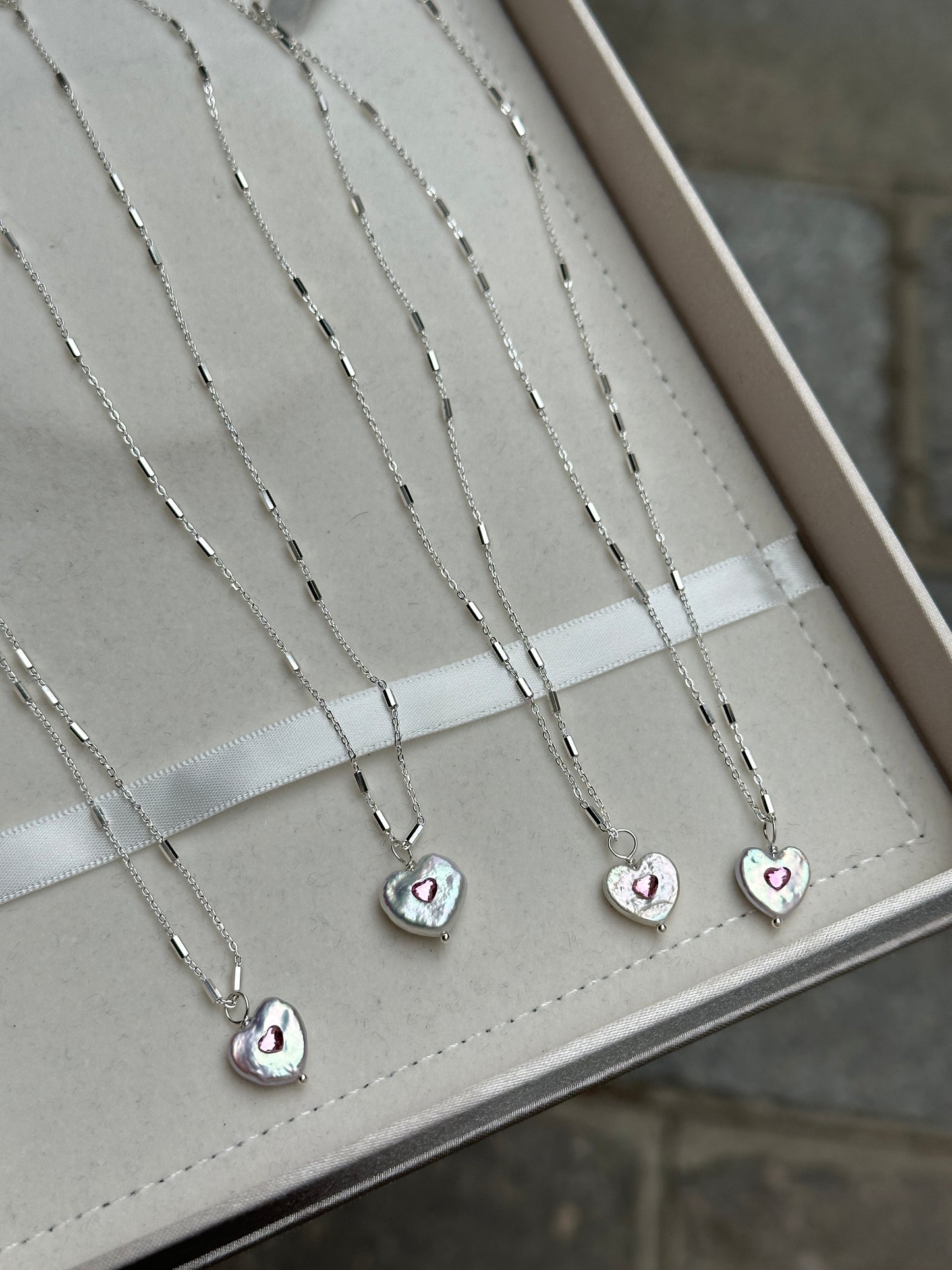 Eternal Heart Pearl Necklace