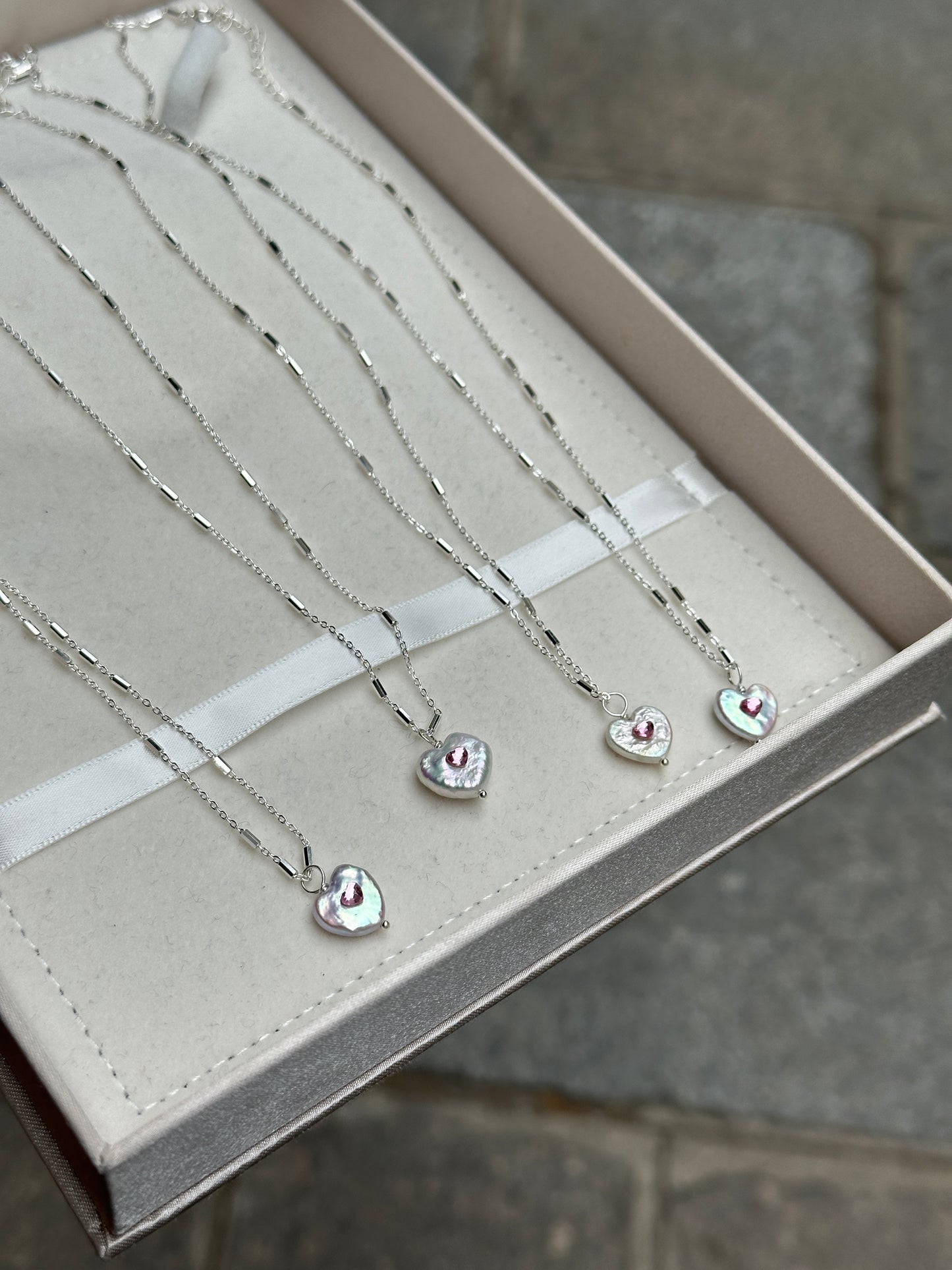 Eternal Heart Pearl Necklace