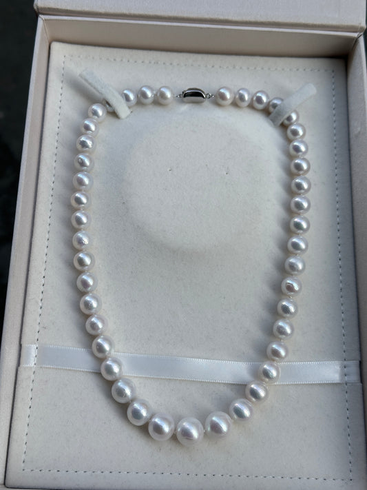 9-11mm Icy Brilliance Edison Pearl Necklace