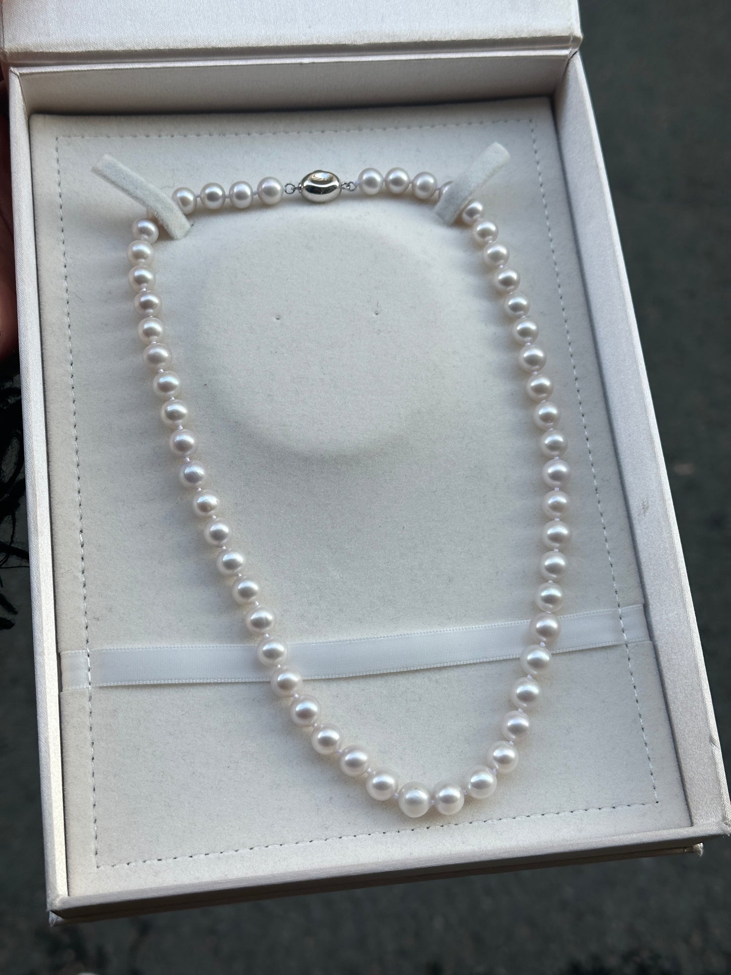 7-8mm Aurora Non-Nucleated Pearl Necklace