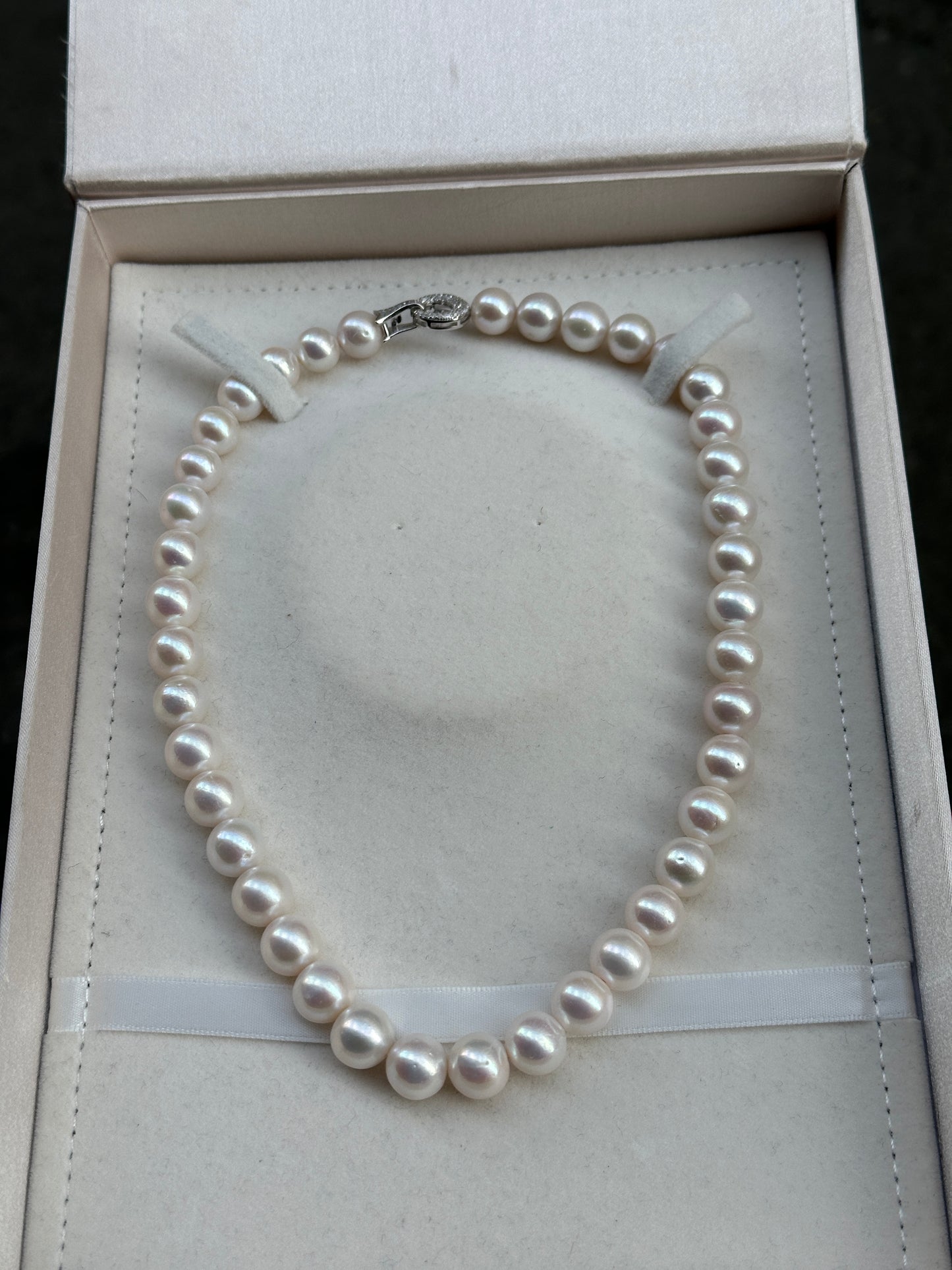 9-11mm Rainbow Glow Edison Pearl Necklace