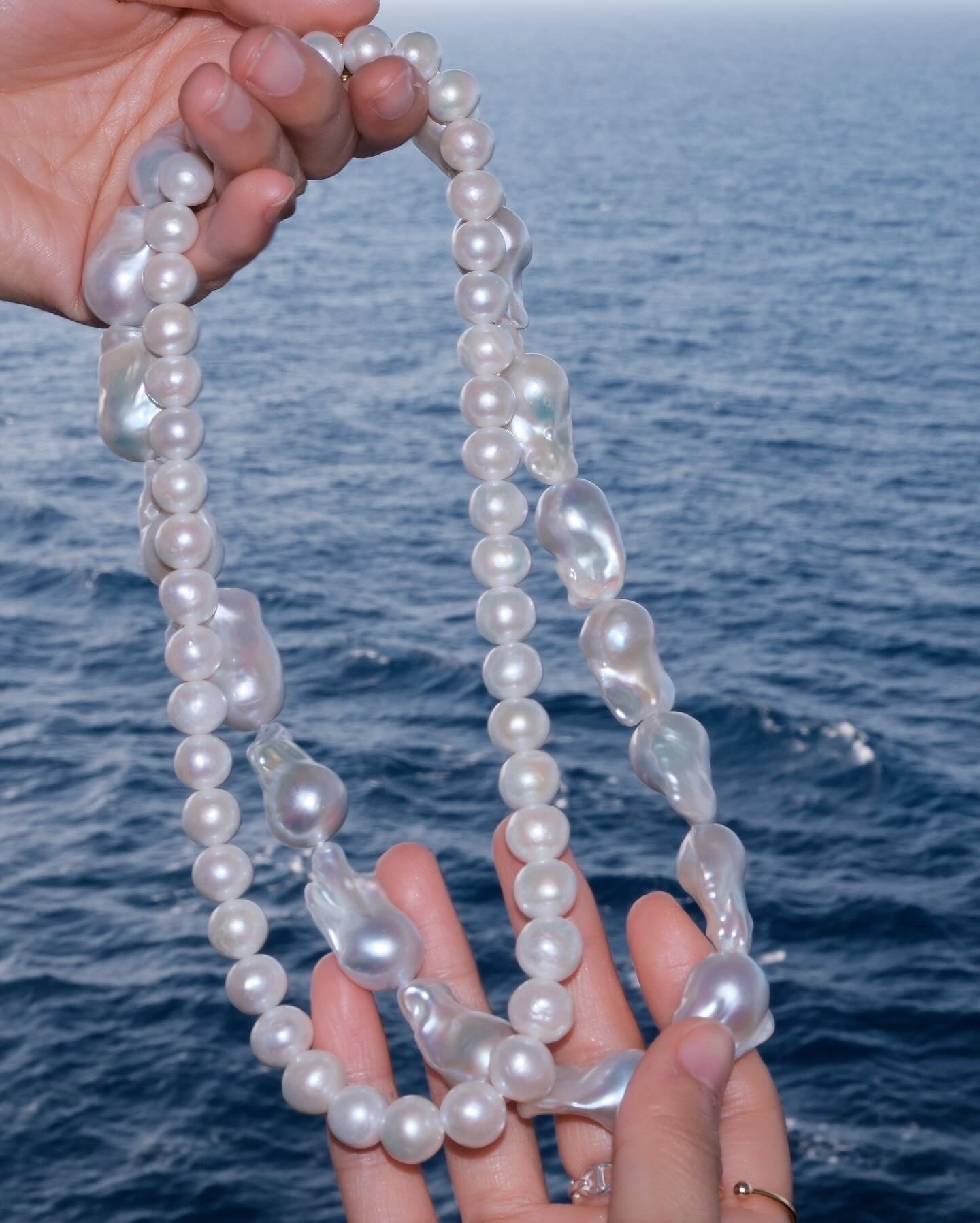 SSS Grade Rare Baroque Pearls Necklace