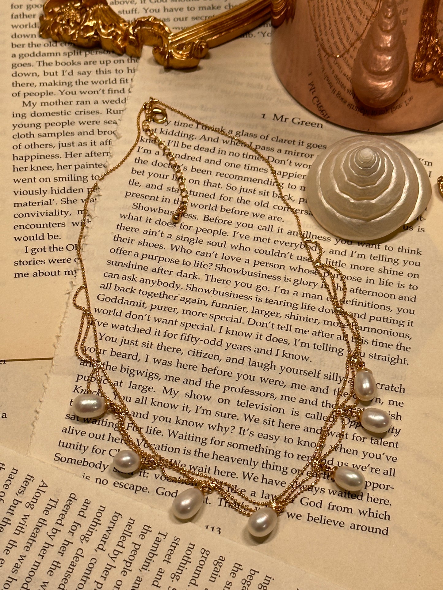 Freshwater Baroque Lace Pearl Necklace